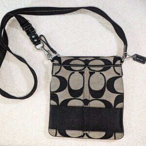 Coach Signature Stripe Swingpack Crossbody